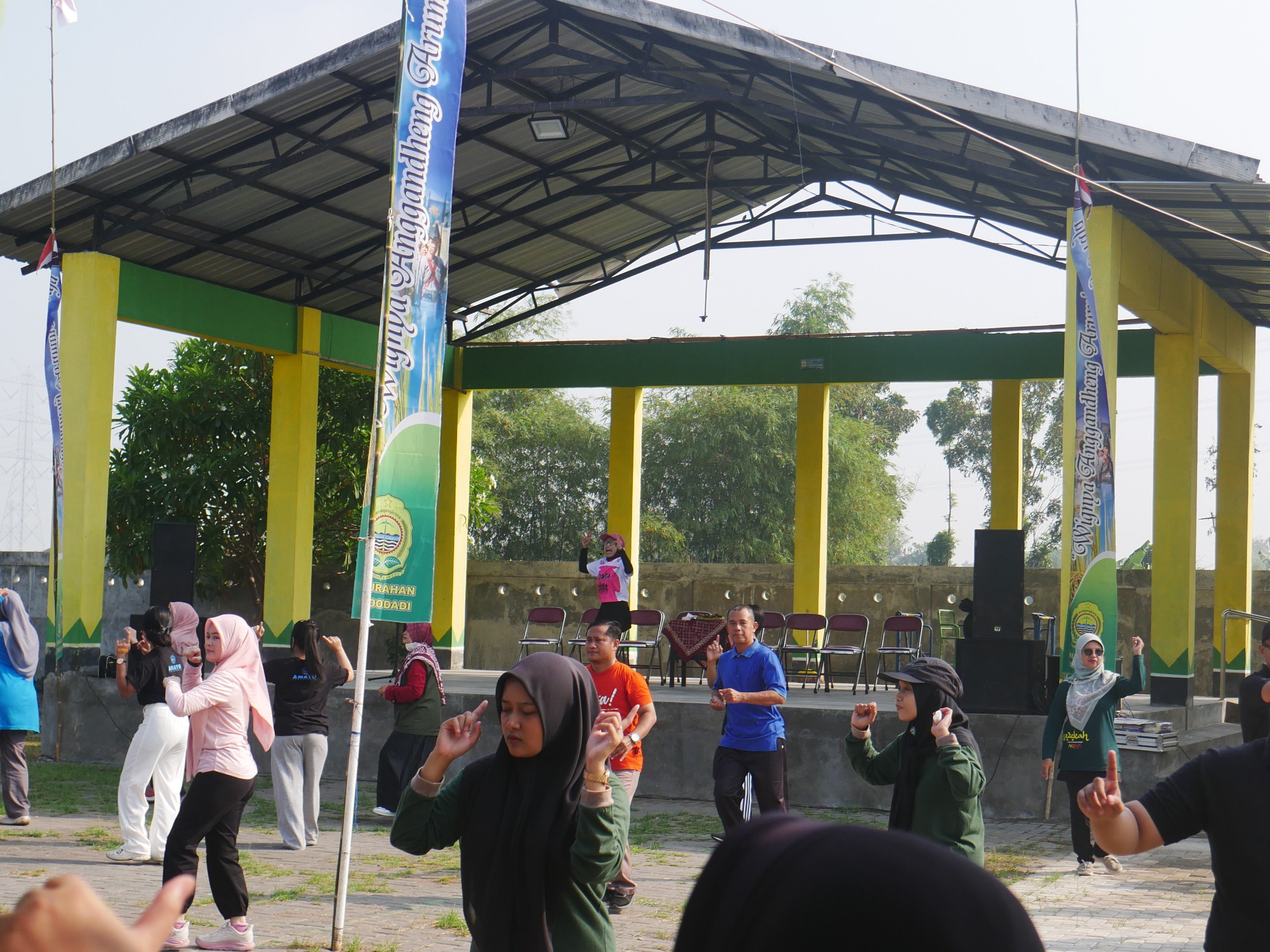 Peringati Hari Jadi ke-103, Kalurahan Sabdodadi Gelar Senam Lintas Sektor di Destinasi Wisata Sabdodadi Asri